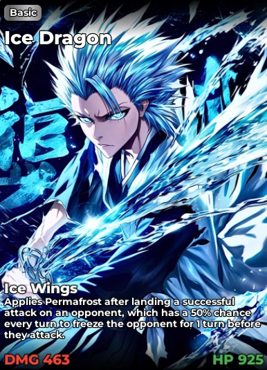 Ice Dragon - Anime Card Clash All Cards